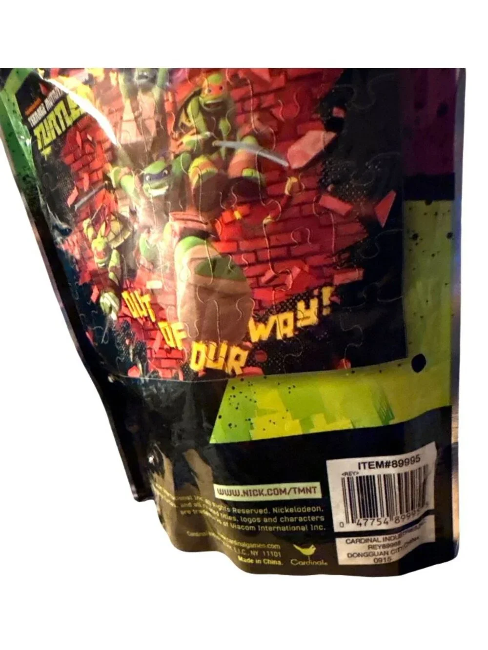 Teenage Mutant Ninja Turtles 48-Piece Puzzle  Out of Our Way Resealable Bag 4+